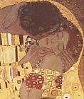 Gustav Klimt The Kiss (detail) painting